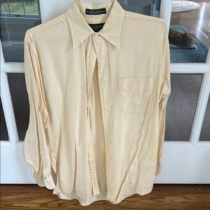 Polo by Ralph Lauren Pale Yellow Dress Shirt with Pointed Collar🌿